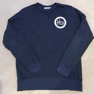 Navy and white Hollister crewneck